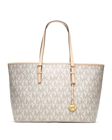 michael kors white tote handbag|michael kors black studded handbag.